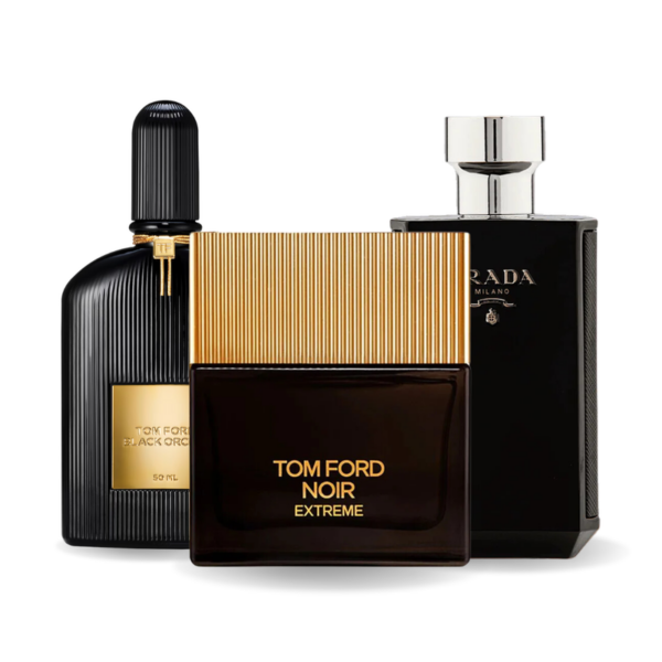 Aktionspaket mit 3 Parfüms: Black Orchid, Noir Extreme en Prada L’Homme Intense 100ml